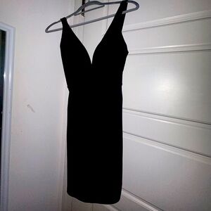 Lulu’s v neck black mini dress